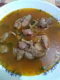 Sopa de hígados y mollejas de pollo!!