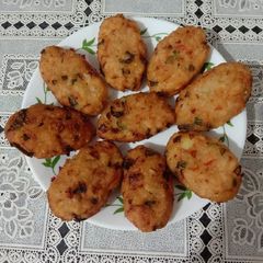 A picture of Mix vegetable. cutlet.