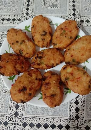 A picture of Mix vegetable. cutlet.