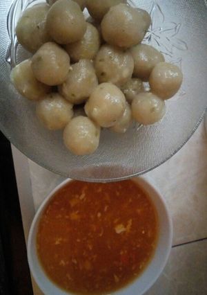 Foto resep Cilok + Saus Asam Pedas