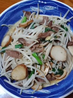 嘴巴肉炒銀芽素雞 的食譜成品照片