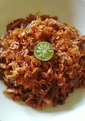Foto resep Pelecing ayam suwir bumbu merah