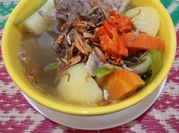 Gambar sop daging sapi bening rempah