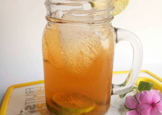 Resep #7.Es Teh Jeruk Nipis #PrRamadhan_Takjil #PekanInspirasi Anti Gagal