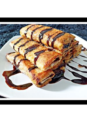Foto resep Roti goreng isi pisang coklat keju