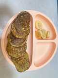 Pancake Pisang & Bayam dengan Oat +7Month #Mpasi #MenusarapanMpasi #idesarapansehat #sarapandiet