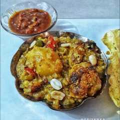 নিরামিষ দলিয়ার খিচুড়ি (Daliya khichuri recipe in bengali)-レシピのメイン写真