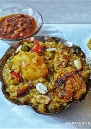 নিরামিষ দলিয়ার খিচুড়ি (Daliya khichuri recipe in bengali) রেসিপির প্রধান ছবি