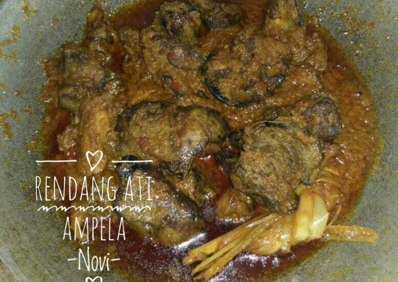 Rendang Ati Ampela Simple