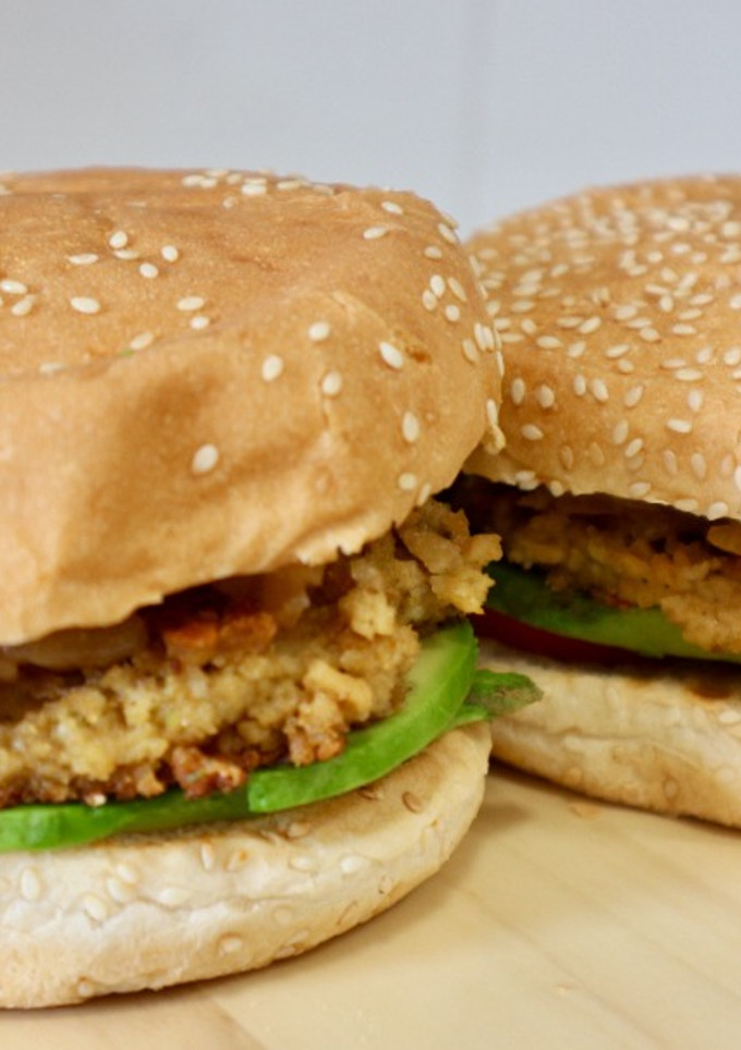 Una foto de Hamburguesas veganas de soja texturizada