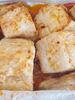 Una foto de Bacalao al horno