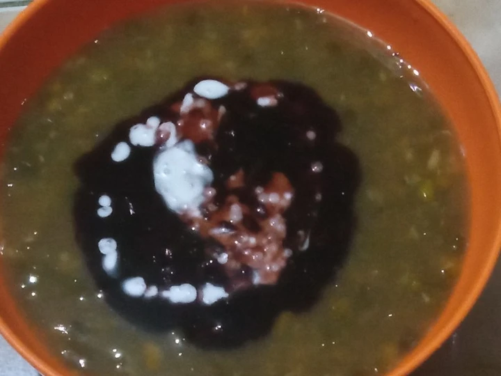Cara Mudah Menyiapkan Resep Bubur kacang ijo ketan item presto santan instan yang  Bikin Ketagihan Anti Ribet, Lezat