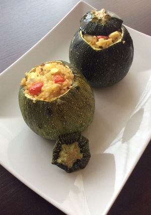 A picture of Stuffed Round Zucchini.