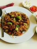 Aromatic, spicy, hot,  Protein rich noodles cooked in Indo American Chinese style