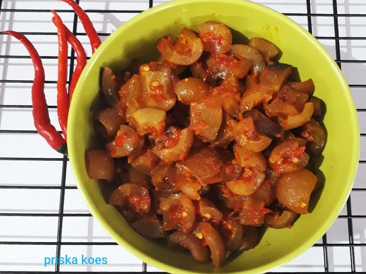Cara Mudah Menyiapkan Resep Balado Cecek (kulit sapi) Anti Ribet, Lezat