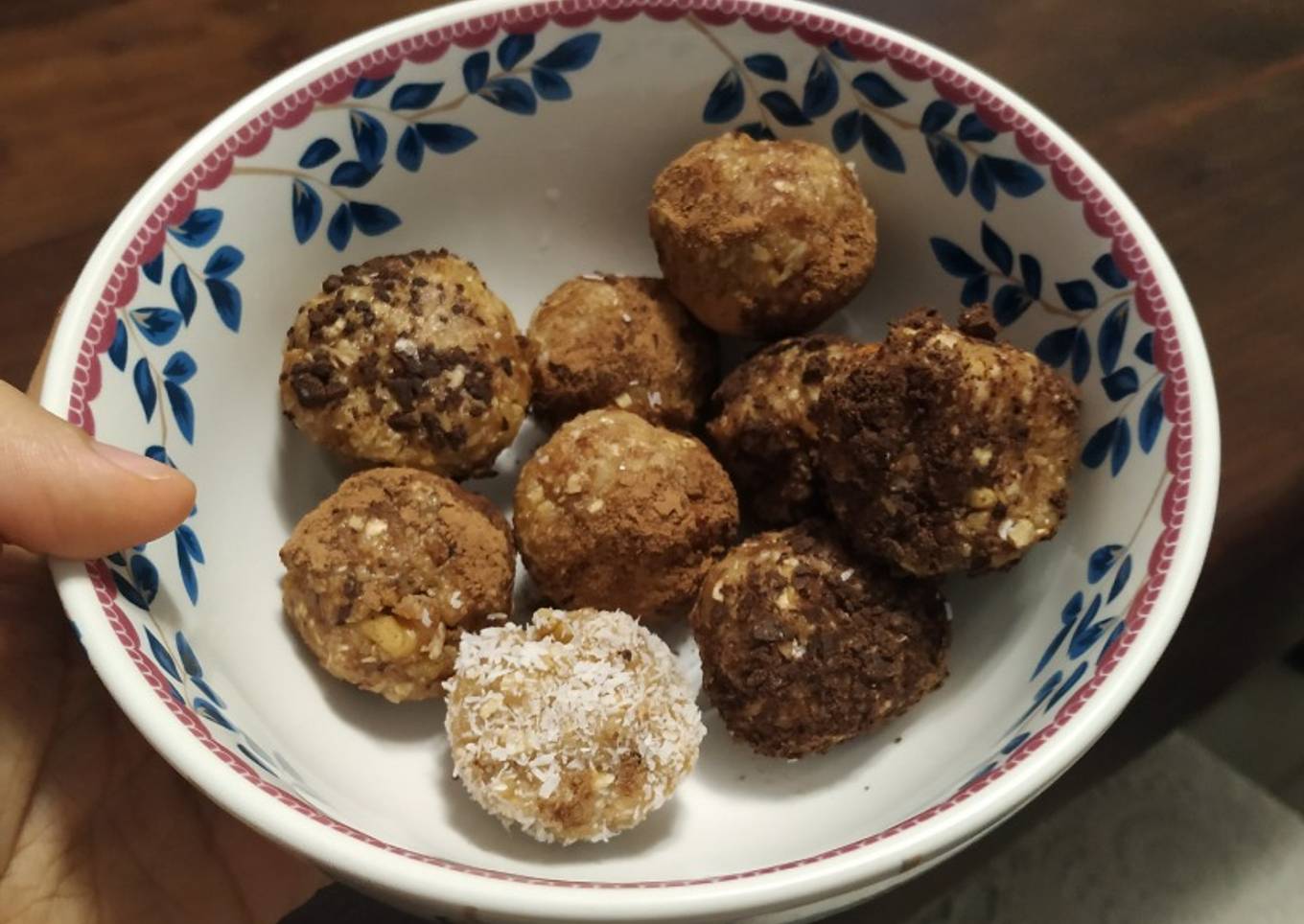 Trufas de avena- comida real