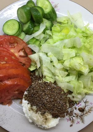 عکسی از دستور سالاد رژیمی