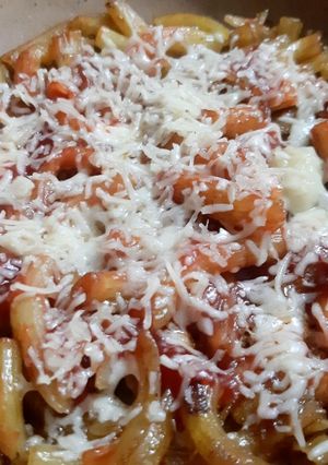 Hình của món Pizza nui nhanh gọn.