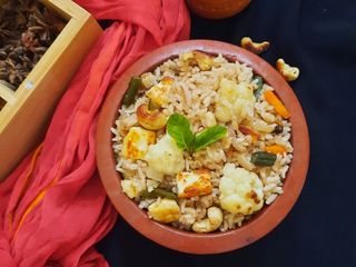Red Rice Vegetable Pulao