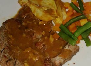 Foto resep Steak sapi empuk anti alot w/ brown sauce