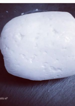 A picture of Homemade Mozzarella Cheese.