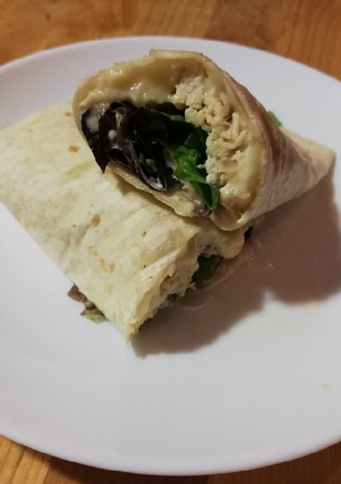 Una foto de Wrap de pollo