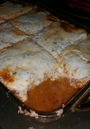 A picture of Meat Lasagna.