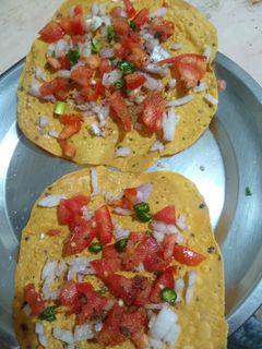 मसाला पापड़ (masala papad recipe in Hindi) रेसिपी मुख्य फोटो