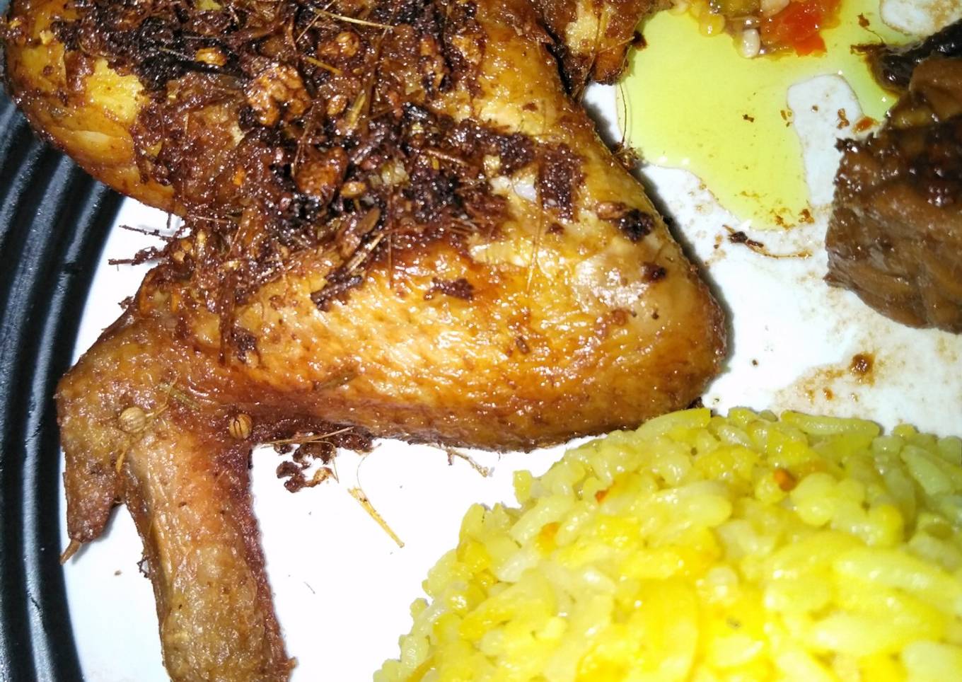 Ayam goreng tanpa ungkep