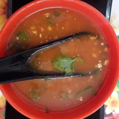 Tomato soup A picture of Tomato soup.