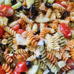 A picture of Greek Pasta Salad.