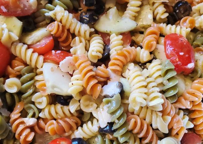 Steps to Prepare Homemade Greek Pasta Salad