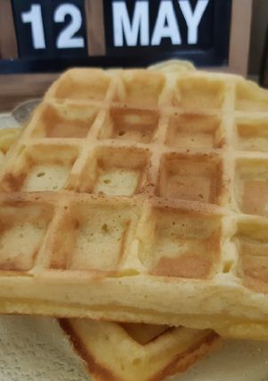 Una foto de Waffles.....(Receta de Norali)