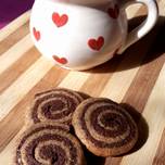 IR-barát Chocolate snail cookies (cukormentes csiga keksz mandulaliszttel)