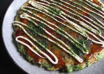 Easiest Way to Make Perfect Zucchini  Edamame Okonomiyaki