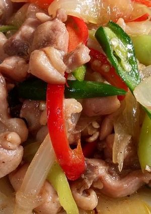 รูปของ ไก่ผัดพริก