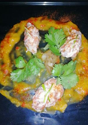 Una foto de Tartar de Trucha curada