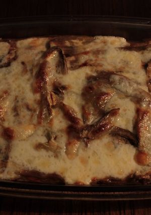 Una foto de Pastel de berenjenas y tomates