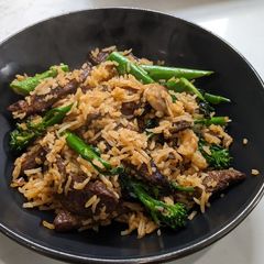 A picture of TJ's beefless bulgogi.