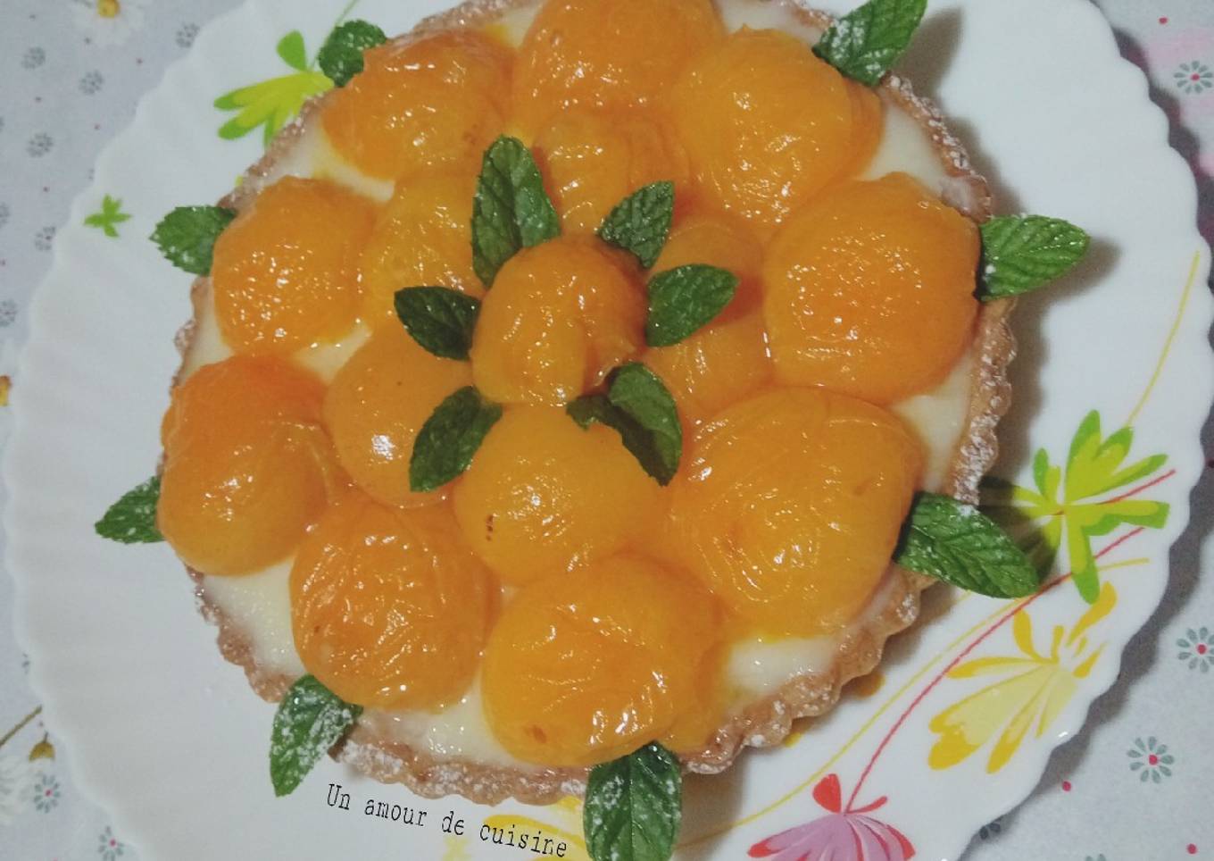 Tarte aux abricots frais