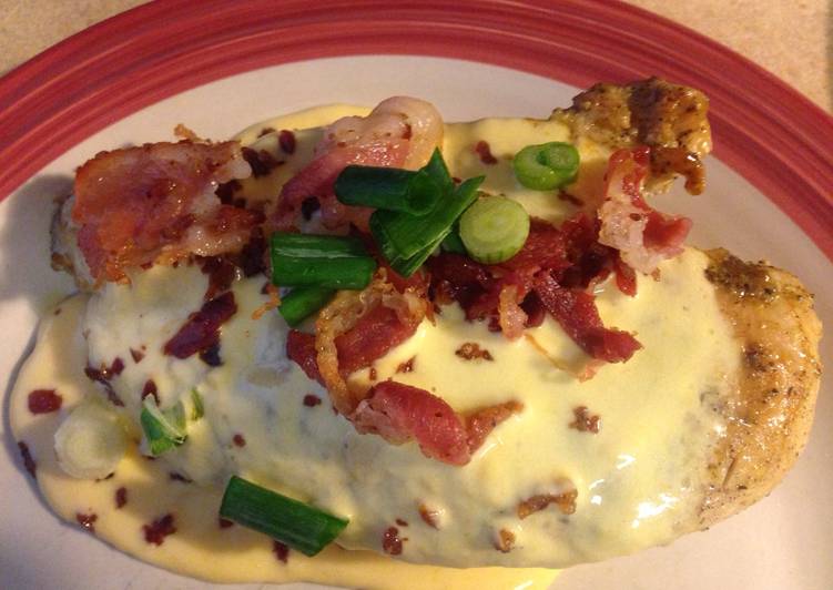 Steps to Prepare Homemade Bacon and cheese chicken