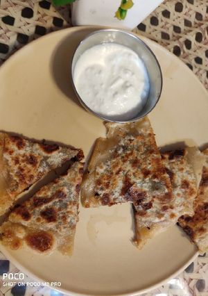 A picture of Coconut Jaggery Parantha.