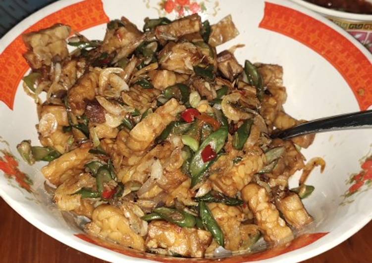 Tumis tempe campur campur