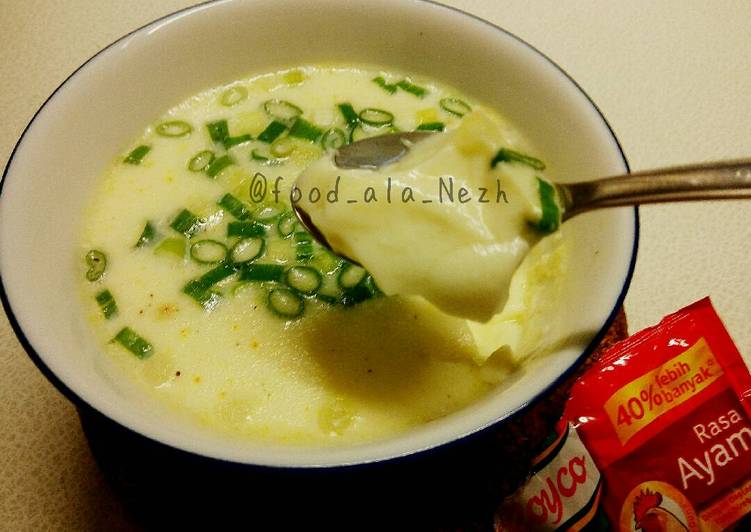 Cara Mudah Membuat Pudding Telur Kukus Gurih &amp; Lembut &#34;Royco Rasa Ayam&#34; yang Enak Banget
