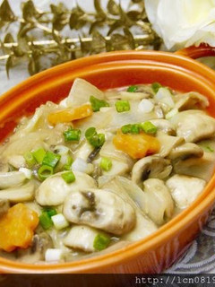 白醬炒蘑菇 的食譜成品照片
