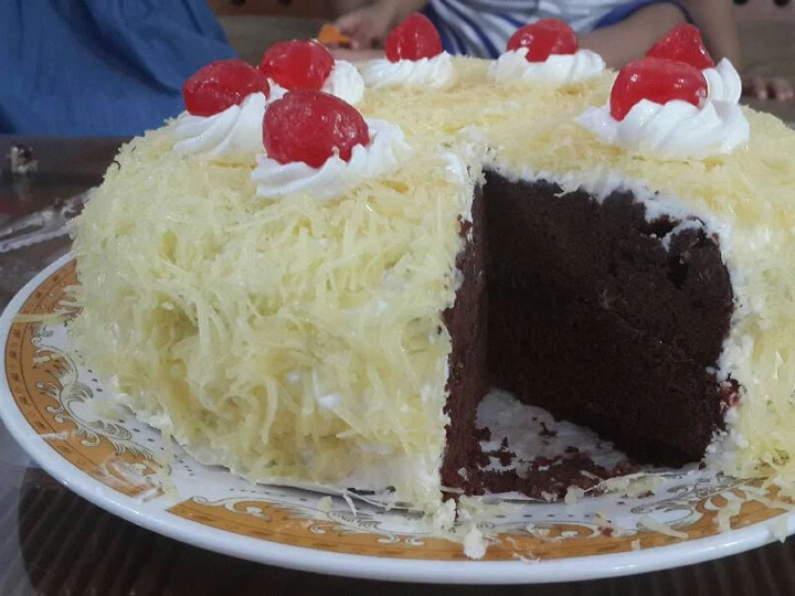 Langkah Mudah untuk Menyiapkan Resep  Eggless Chocolate Cake (Simple Birthday Cake Tanpa Telur) yang Enak Banget, Bikin Ketagihan