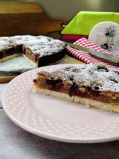 Glutén és tejmentes málnás frangipane pite recept fotója