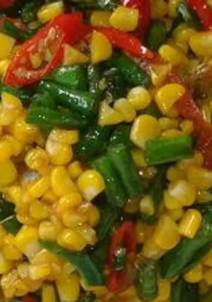 Foto resep Tumis Kacang Panjang jagung manis