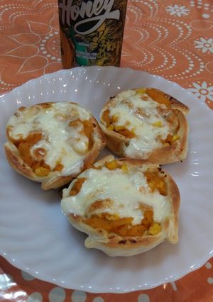 Una foto de Canastitas de calabaza y choclo