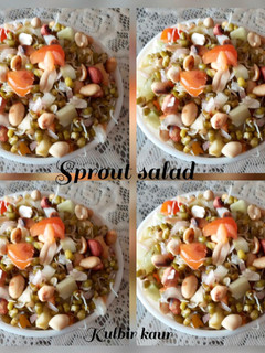 स्प्राउट्स सलाद (sprouts salad recipe in Hindi) रेसिपी मुख्य फोटो